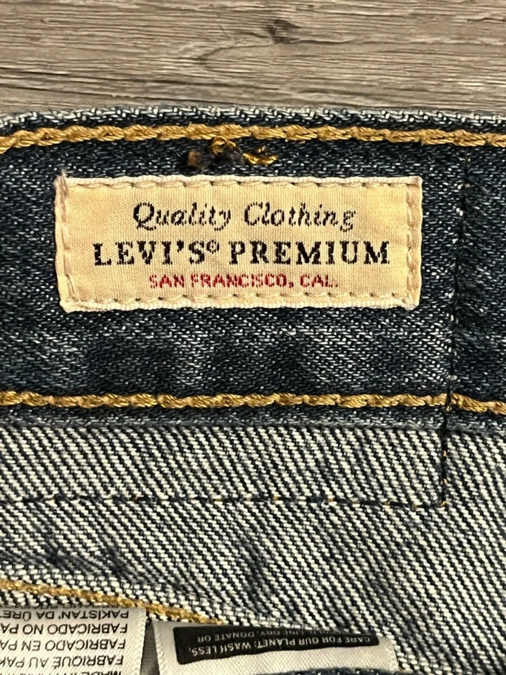 Levi's Dark Blue Denim Jean Shorts